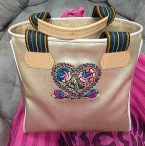 Consuela NWOT Char Classic Tote PLUS bonus Consuela mesh shopping bag